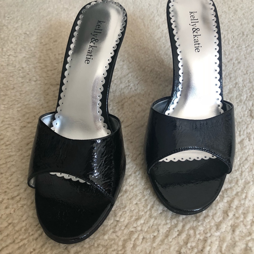 Kelly and Katie black sandals
